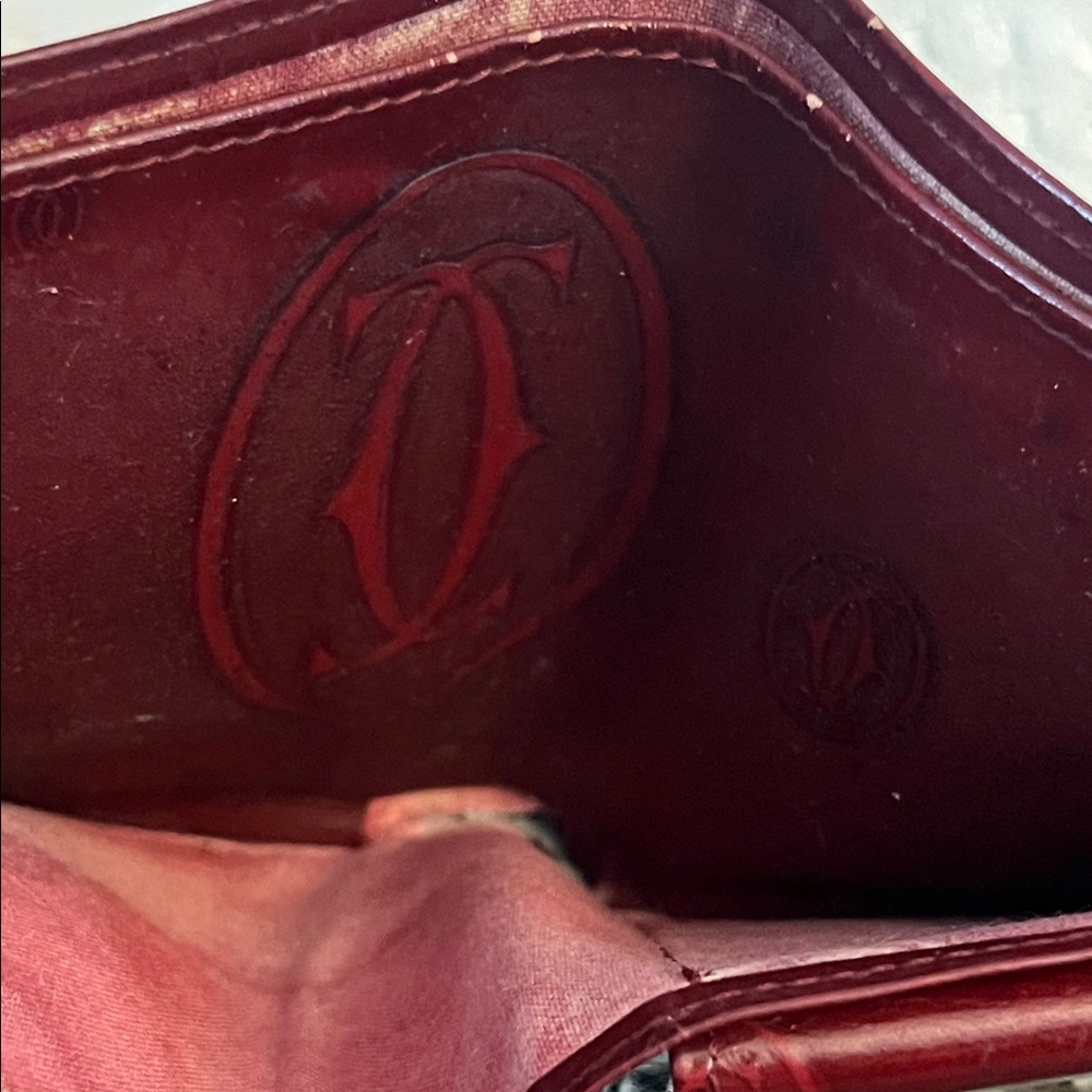 Cartier Bifold Wallet Happy Birthday Bordeaux Patent Leather - Picture 8 of 14
